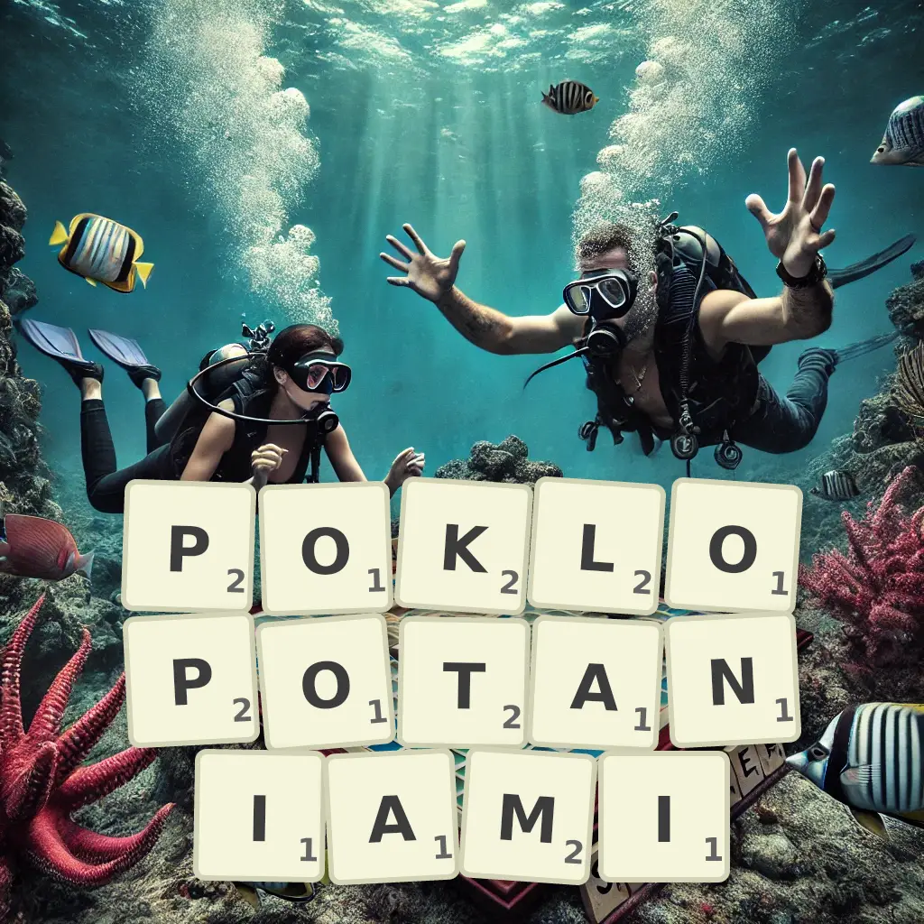 Słowa z liter POKŁOPOTANIAMI