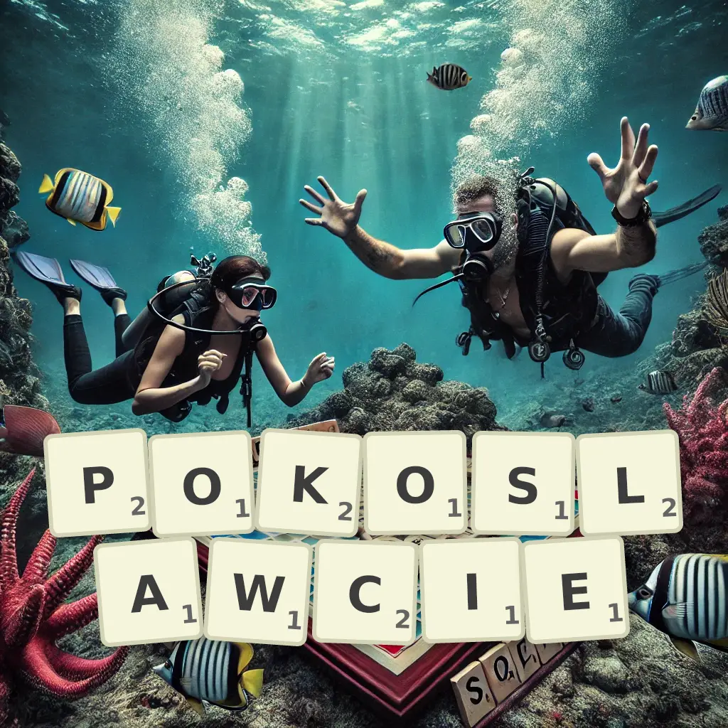 Słowa z liter POKOŚLAWCIE