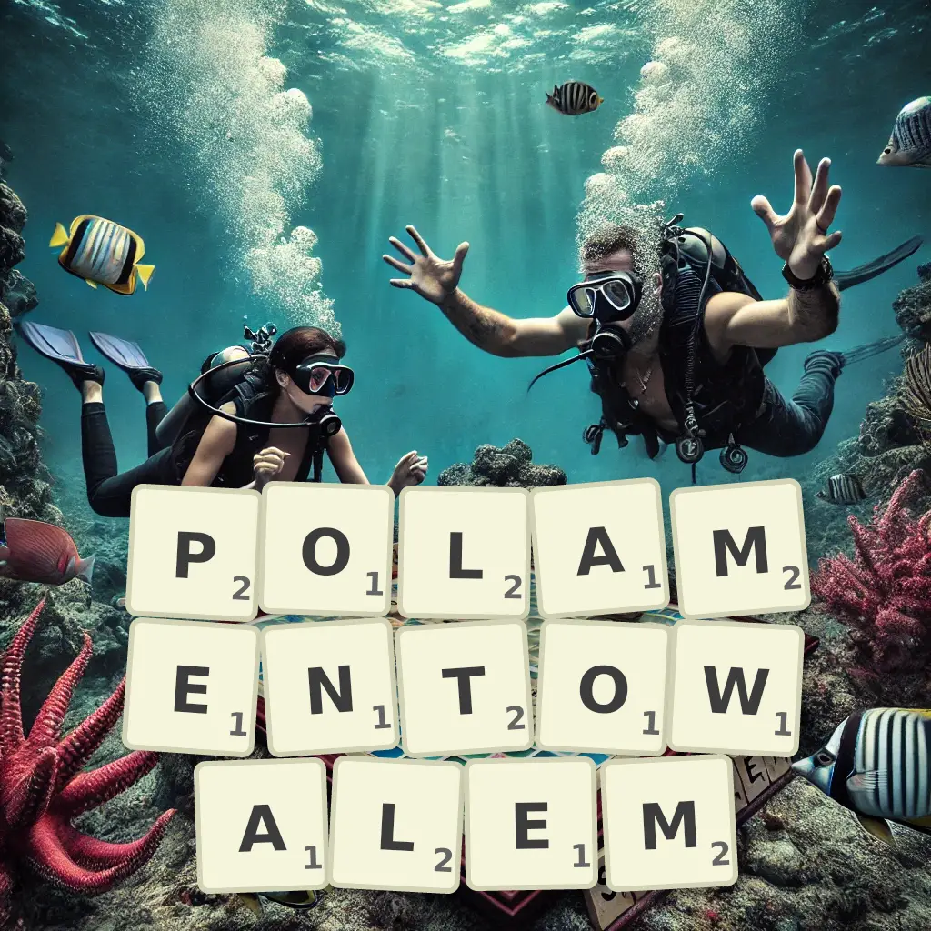 Słowa z liter POLAMENTOWAŁEM