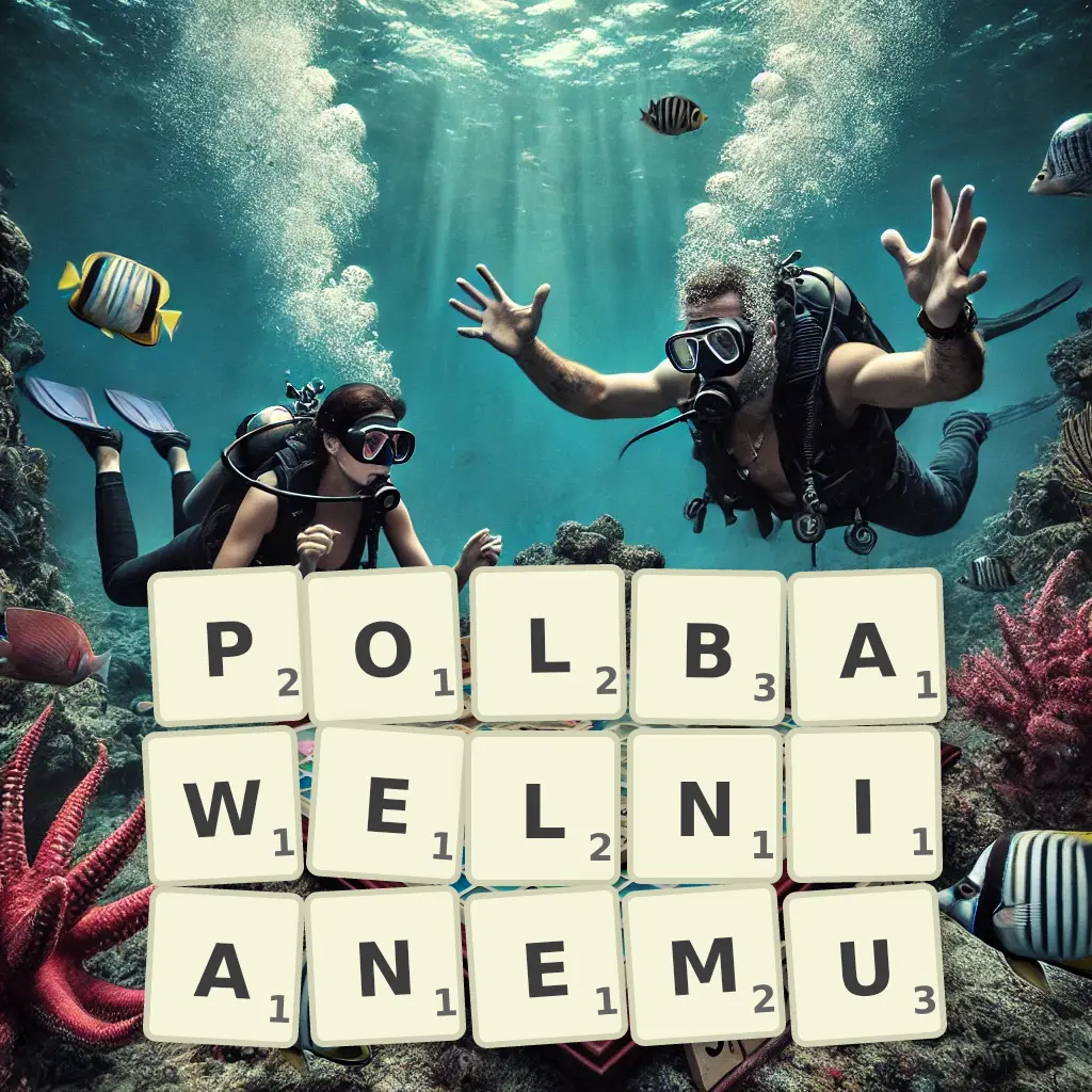Słowa z liter PÓŁBAWEŁNIANEMU