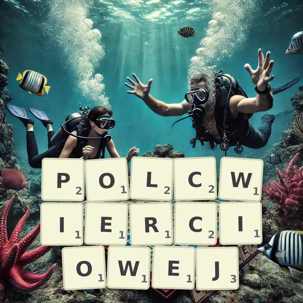 Słowa z liter PÓŁĆWIERCIOWEJ