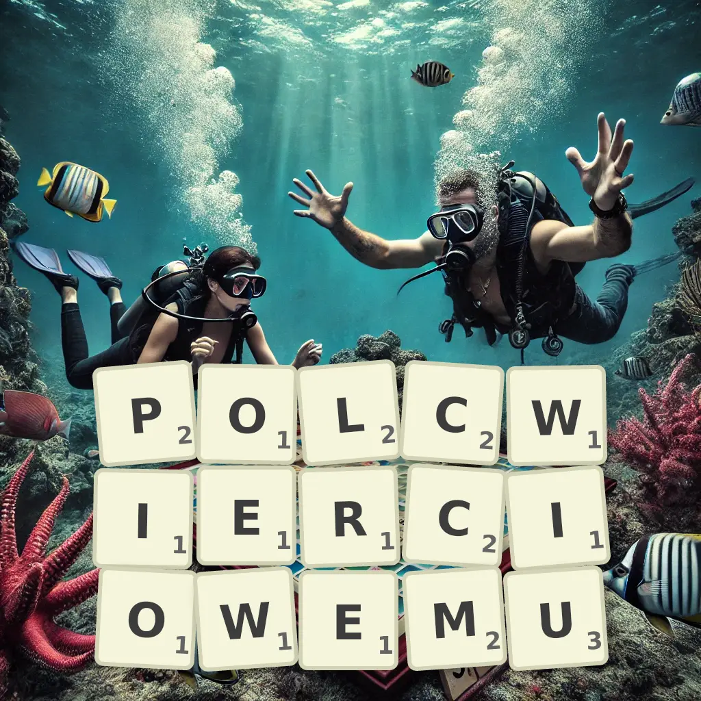 Słowa z liter PÓŁĆWIERCIOWEMU