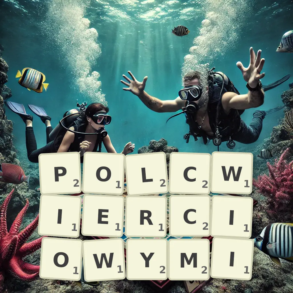 Słowa z liter PÓŁĆWIERCIOWYMI