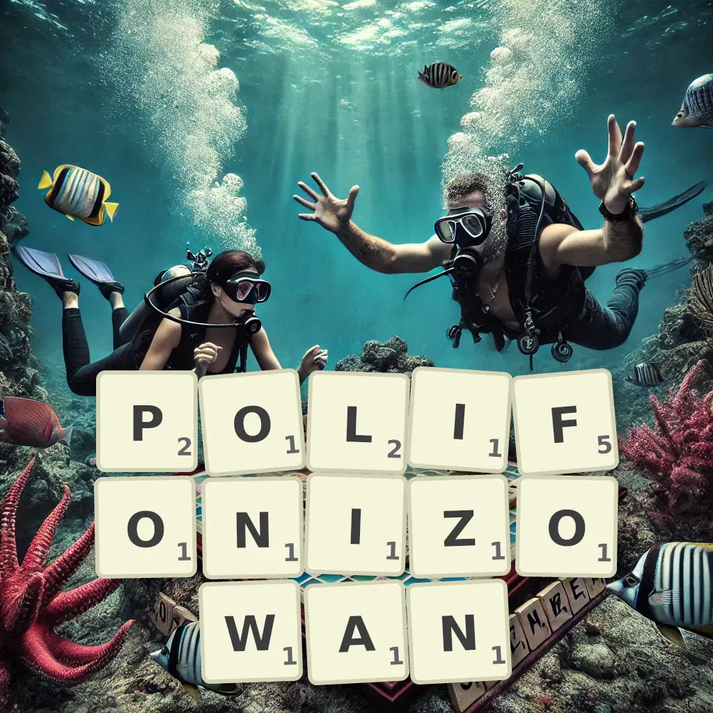 Słowa z liter POLIFONIZOWAŃ