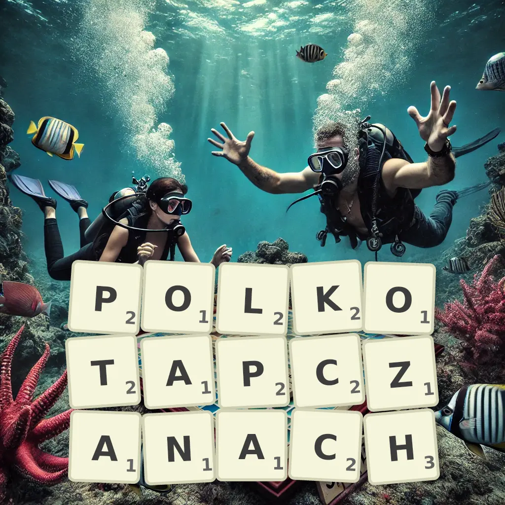 Słowa z liter PÓŁKOTAPCZANACH