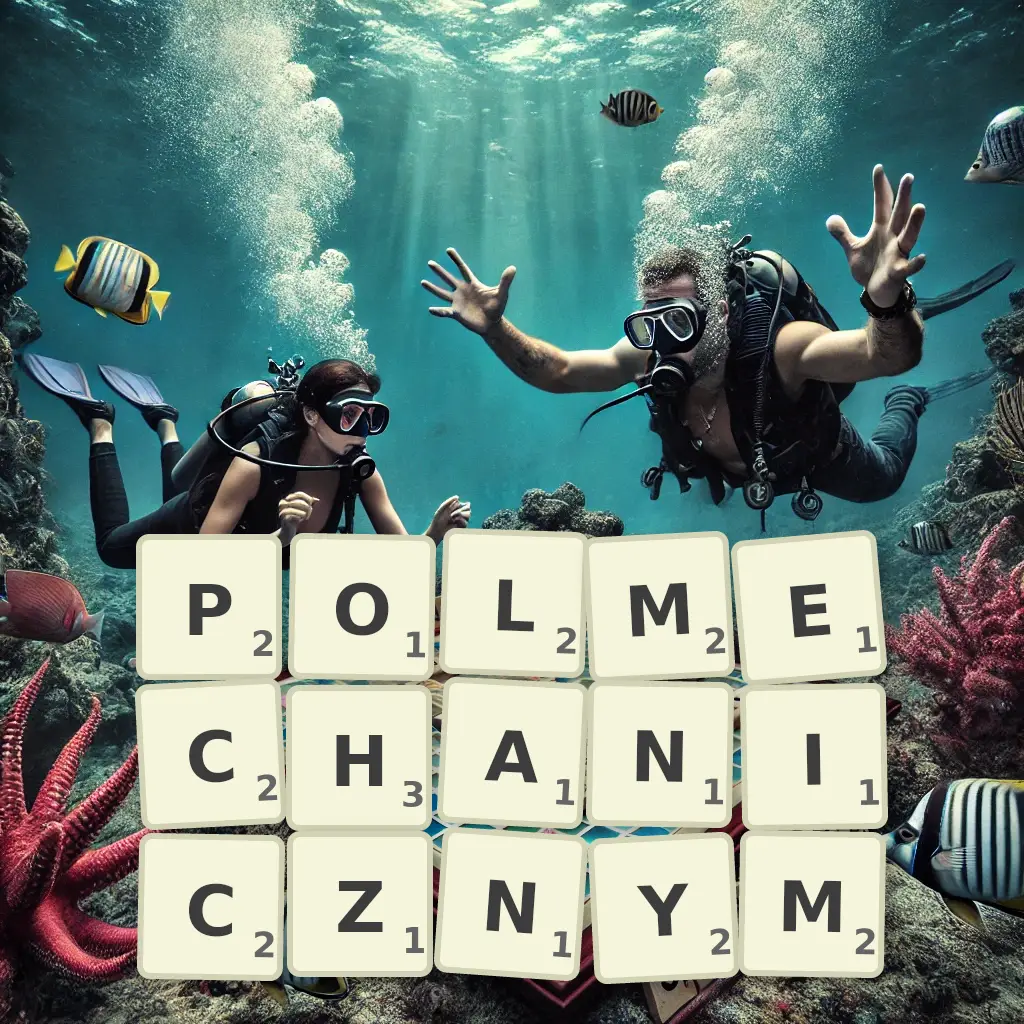 Słowa z liter PÓŁMECHANICZNYM