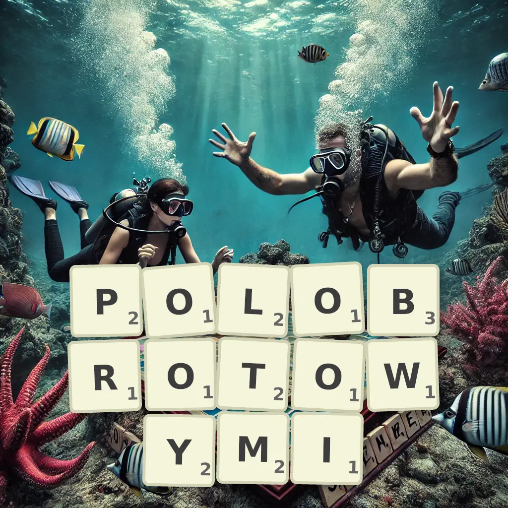 Słowa z liter PÓŁOBROTOWYMI
