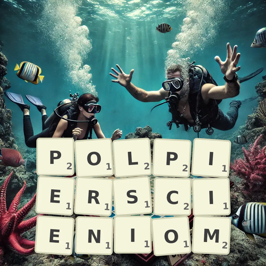 Słowa z liter PÓŁPIERŚCIENIOM