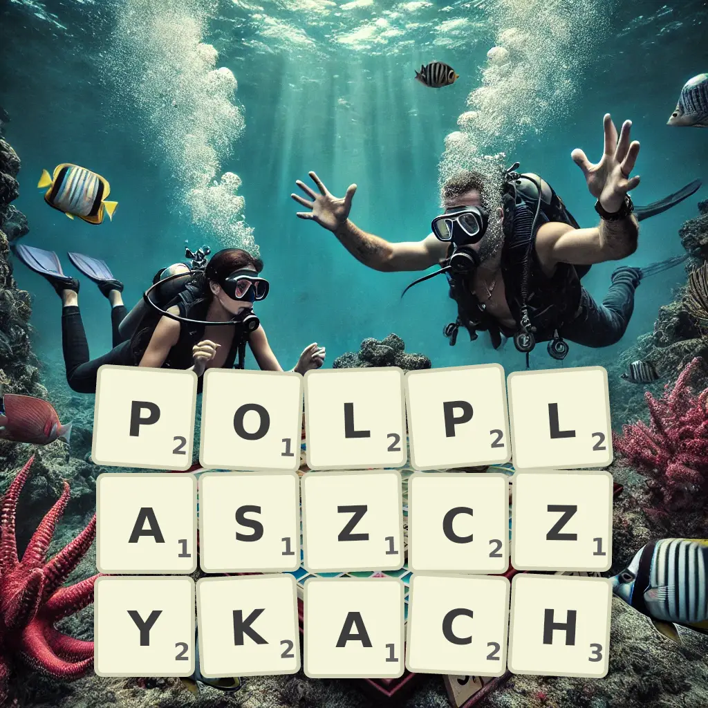 Słowa z liter PÓŁPŁASZCZYKACH