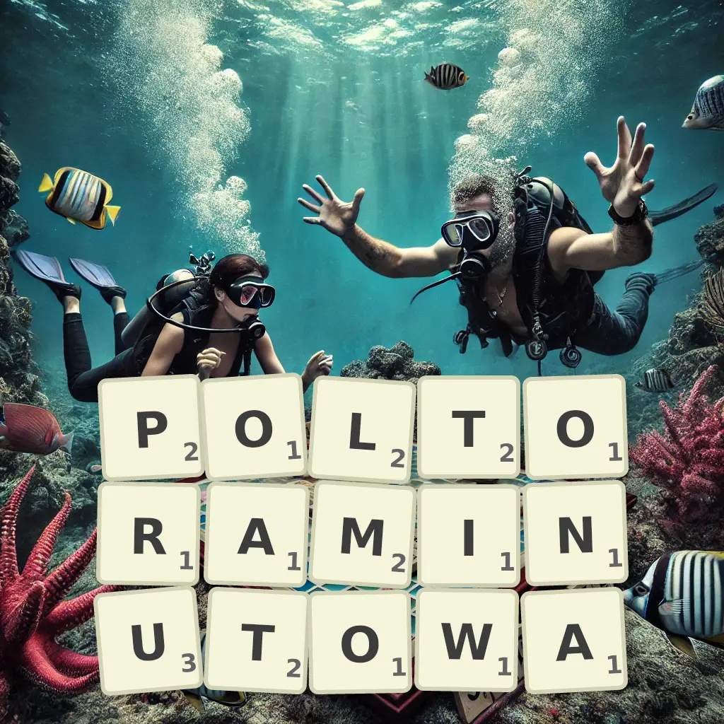 Słowa z liter PÓŁTORAMINUTOWĄ