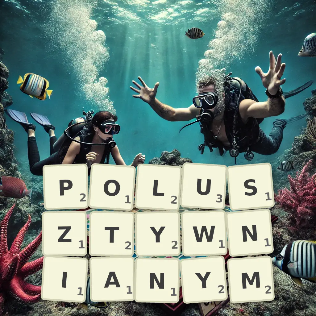 Słowa z liter PÓŁUSZTYWNIANYM