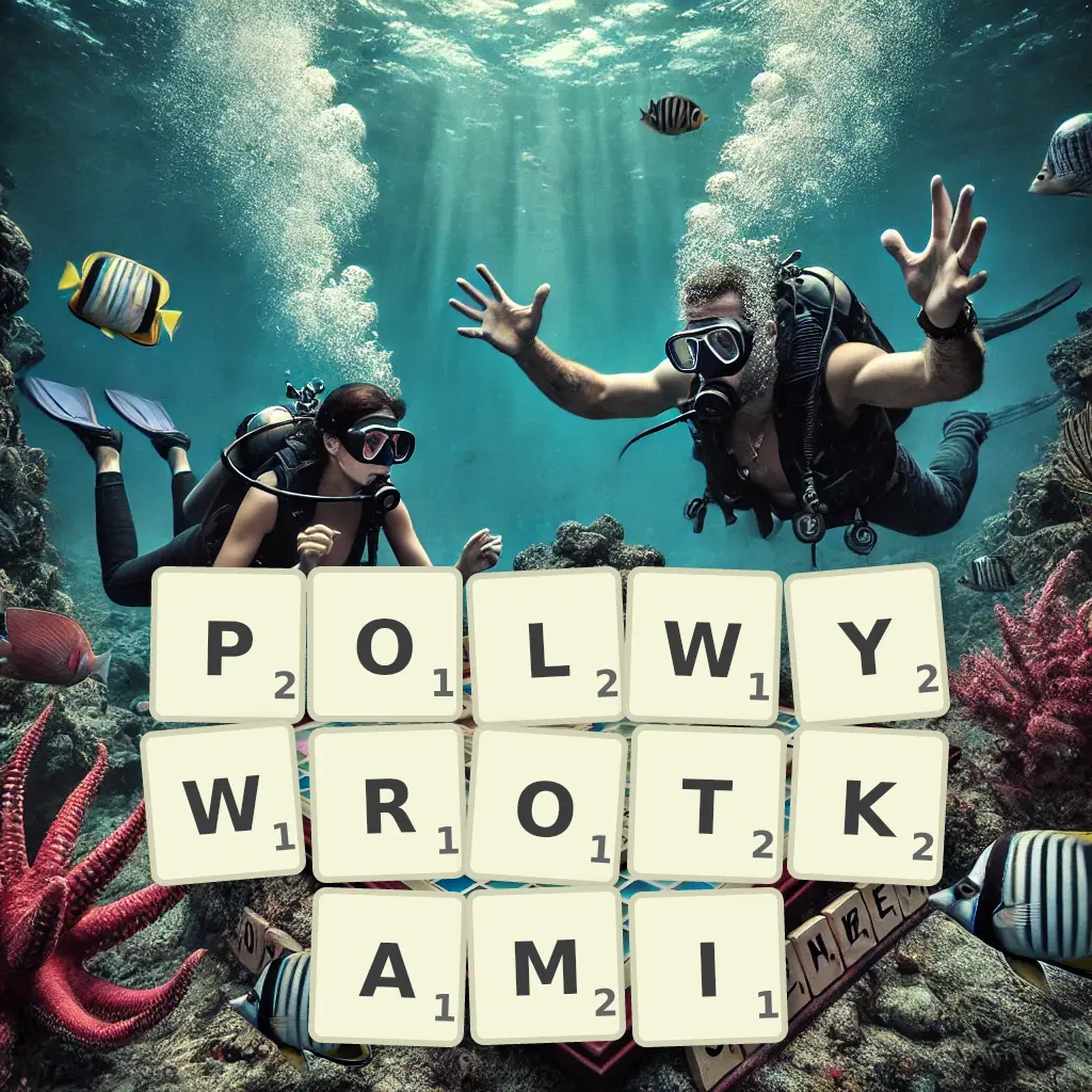 Słowa z liter PÓŁWYWROTKAMI