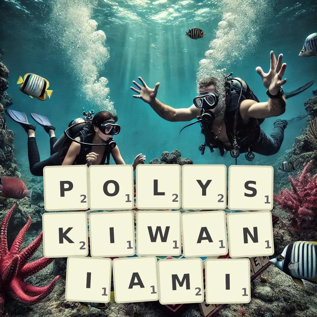 Słowa z liter POŁYSKIWANIAMI