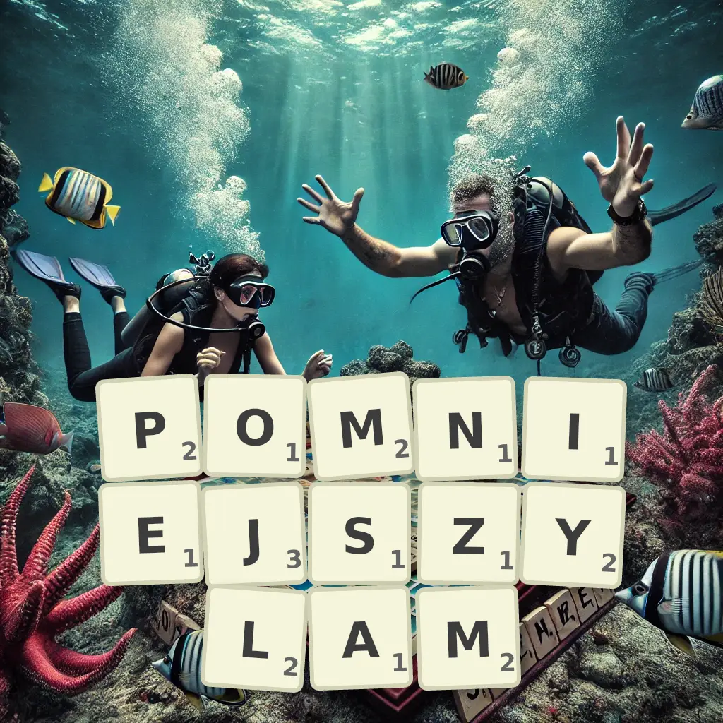Słowa z liter POMNIEJSZYŁAM