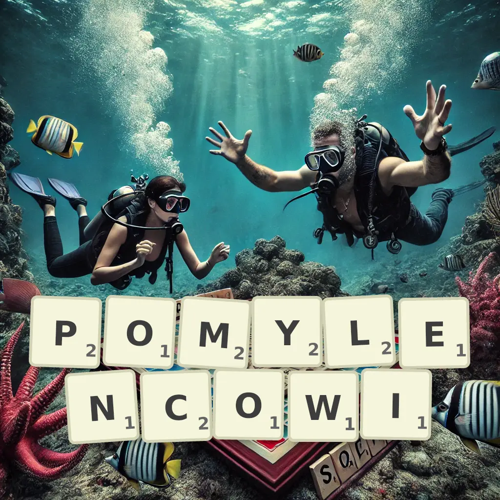 Słowa z liter POMYLEŃCOWI
