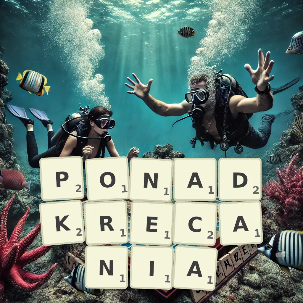 Słowa z liter PONADKRĘCANIA