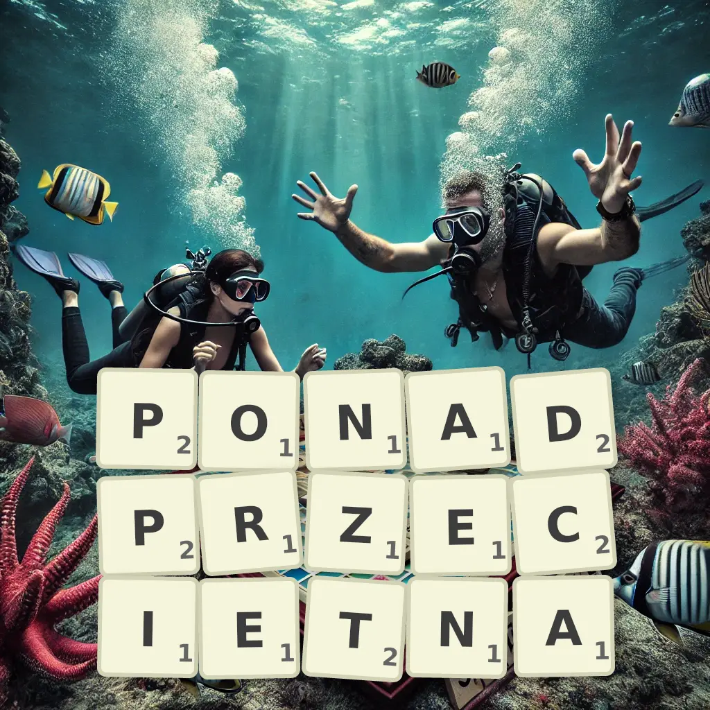 Słowa z liter PONADPRZECIĘTNĄ
