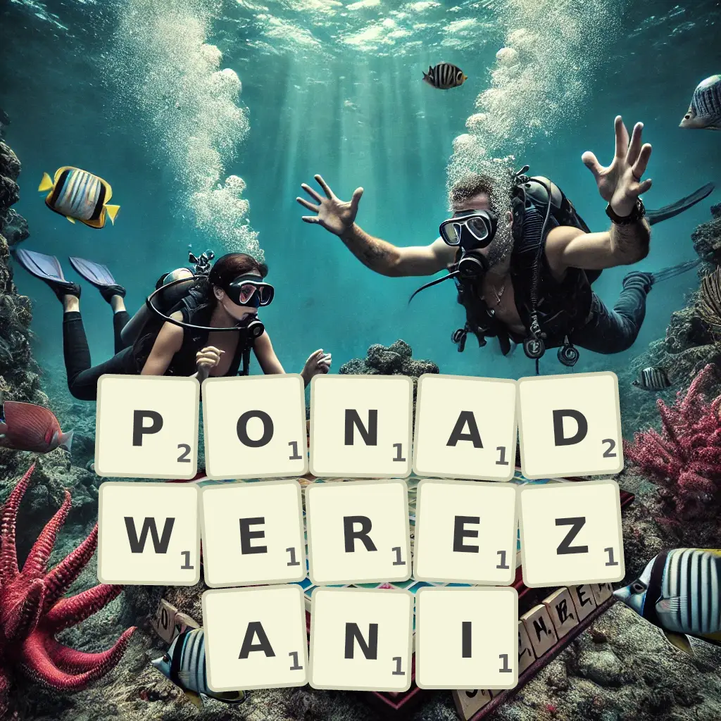 Słowa z liter PONADWERĘŻANI