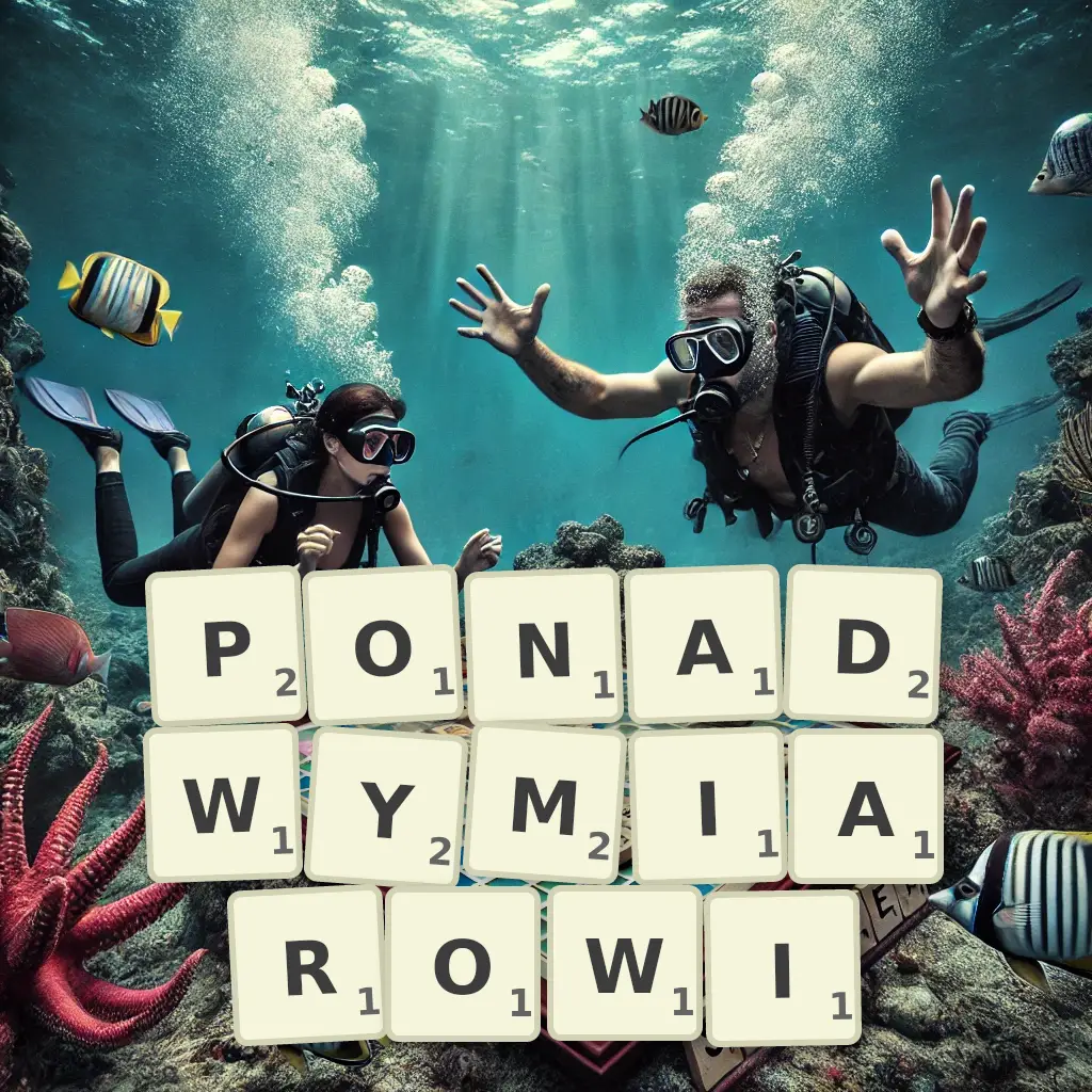 Słowa z liter PONADWYMIAROWI