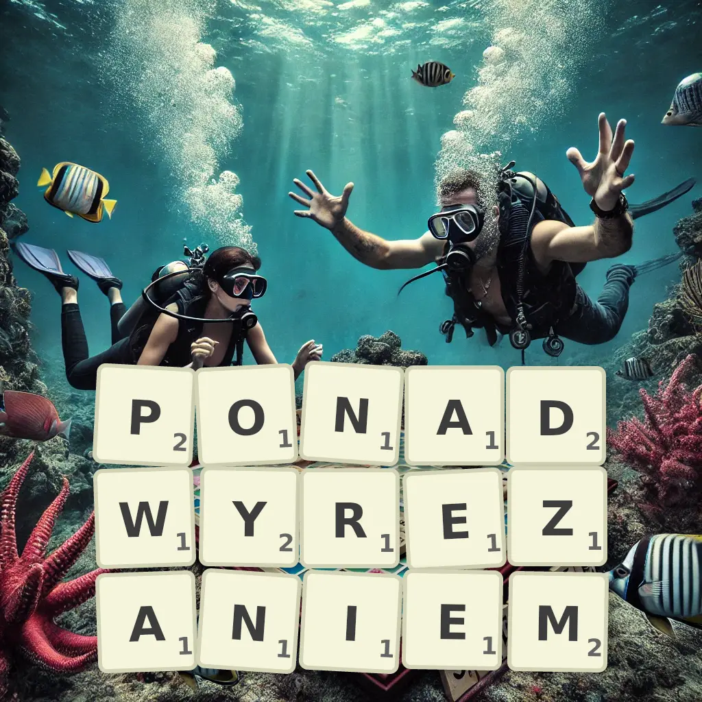 Lista słów z liter PONADWYRĘŻANIEM Słowa z liter PONADWYRĘŻANIEM