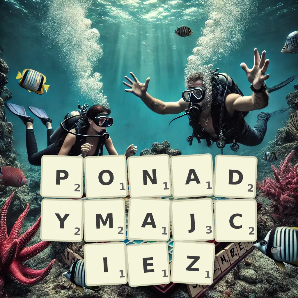 Słowa z liter PONADYMAJCIEŻ