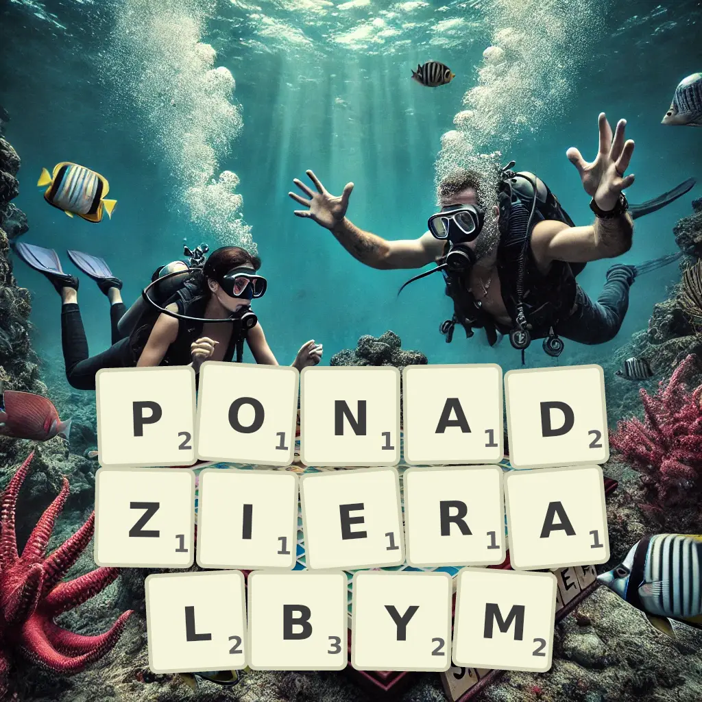 Słowa z liter PONADZIERAŁBYM