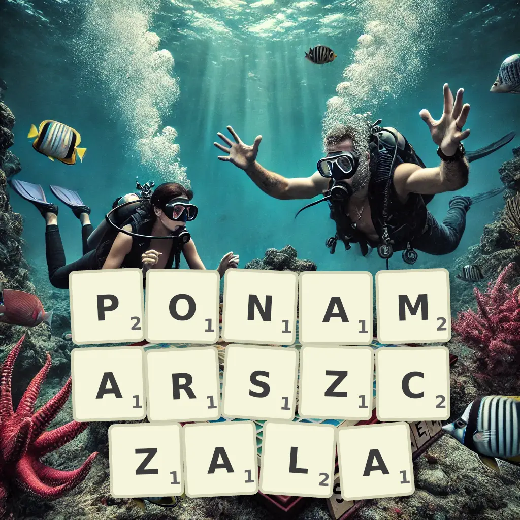 Słowa z liter PONAMARSZCZAŁA