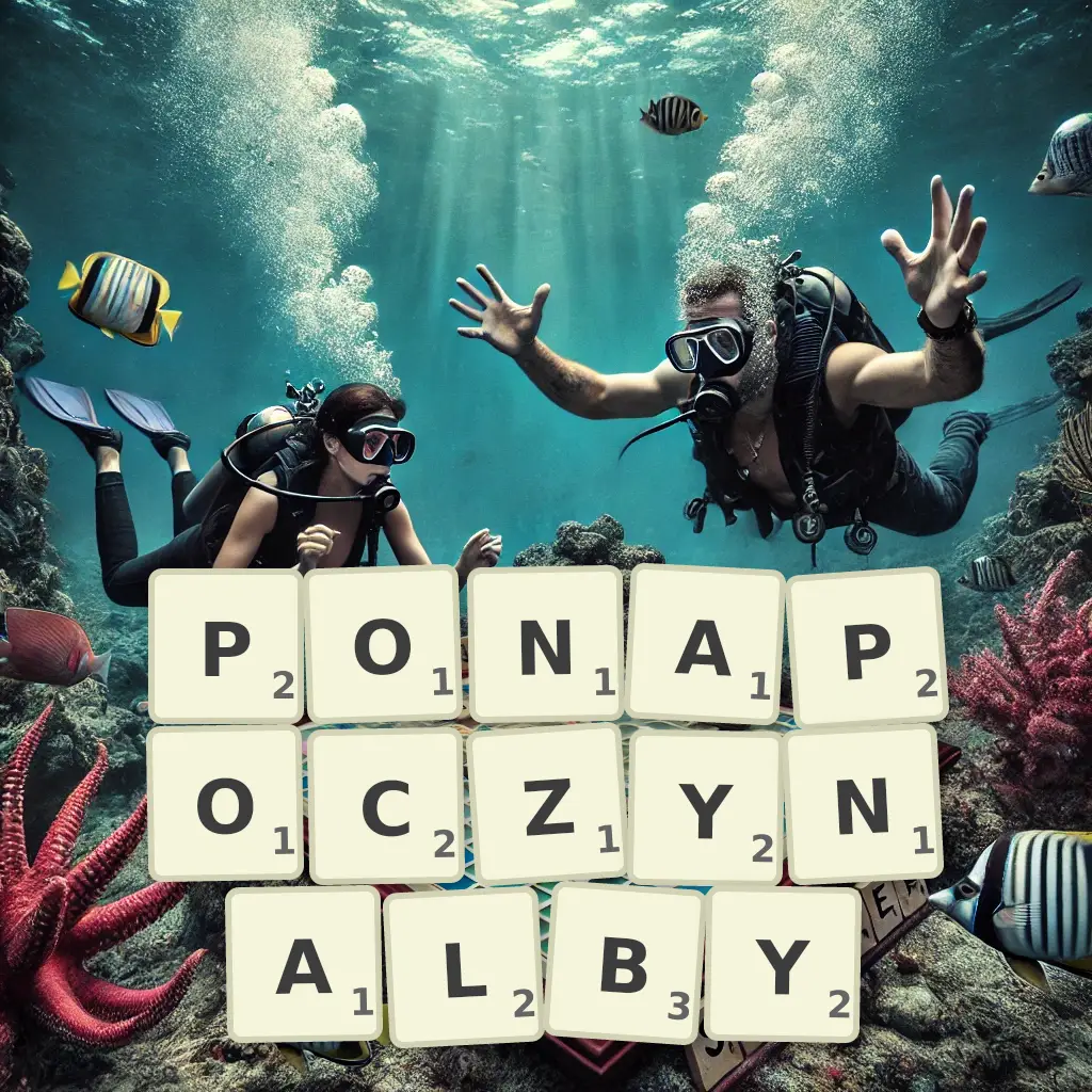 Słowa z liter PONAPOCZYNAŁBY