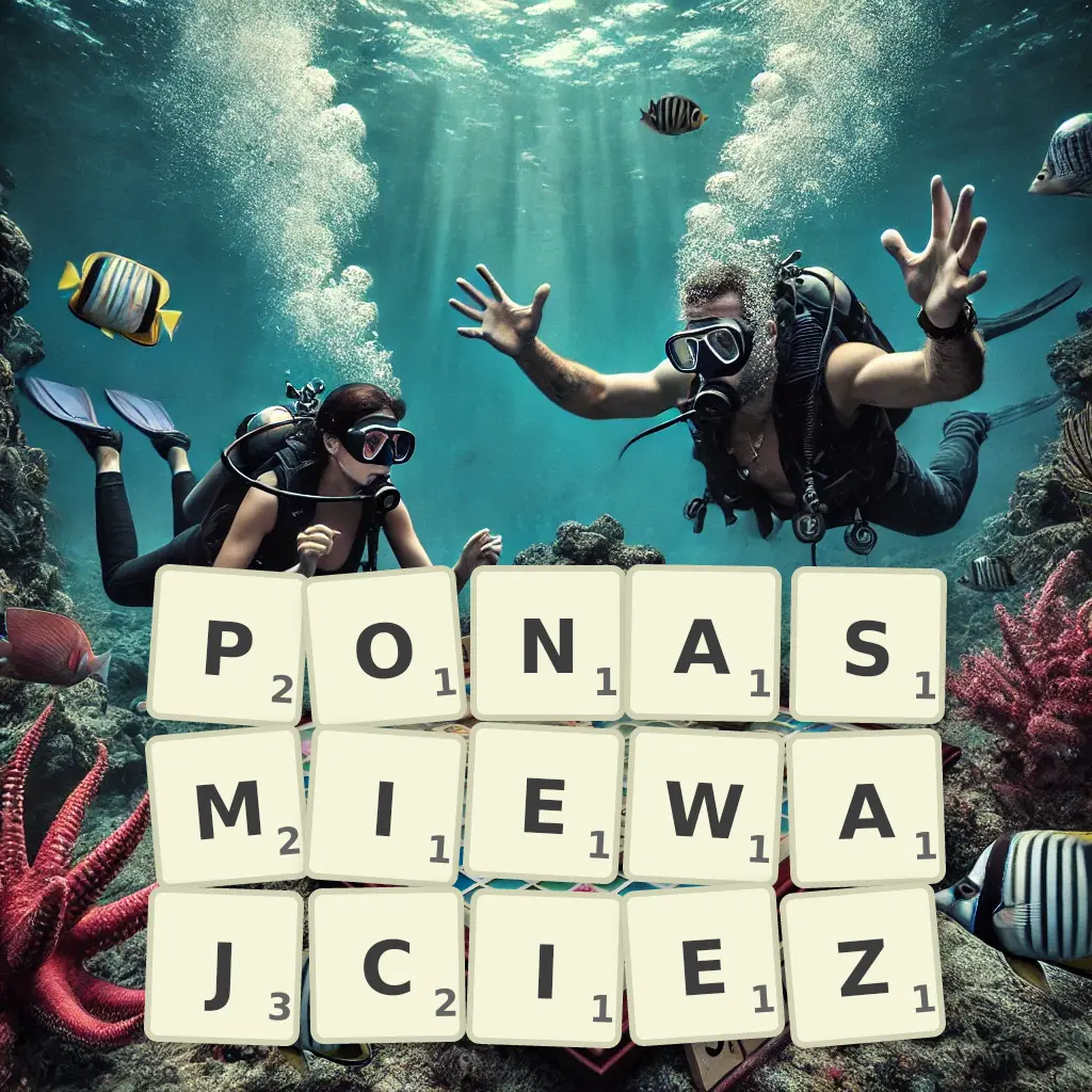 Słowa z liter PONAŚMIEWAJCIEŻ