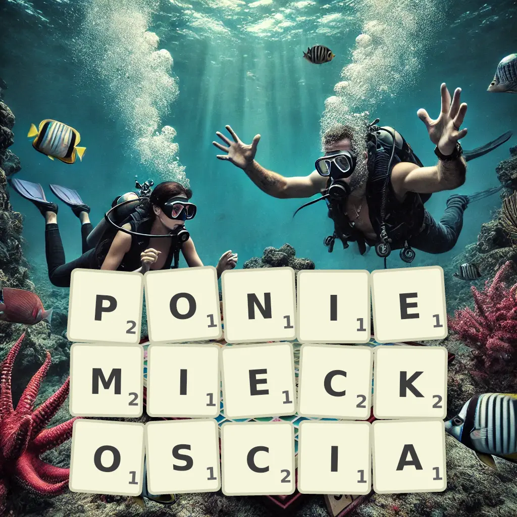 Słowa z liter PONIEMIECKOŚCIĄ