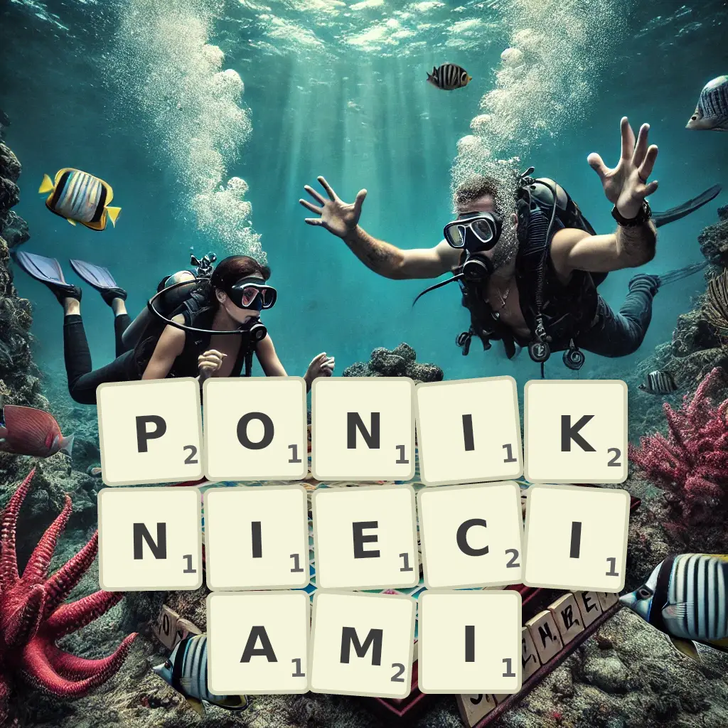 Słowa z liter PONIKNIĘCIAMI