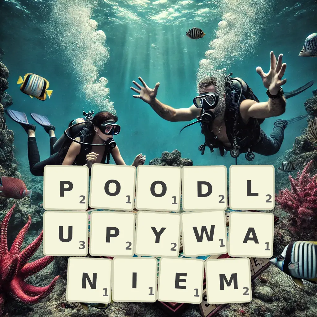 Słowa z liter POODŁUPYWANIEM