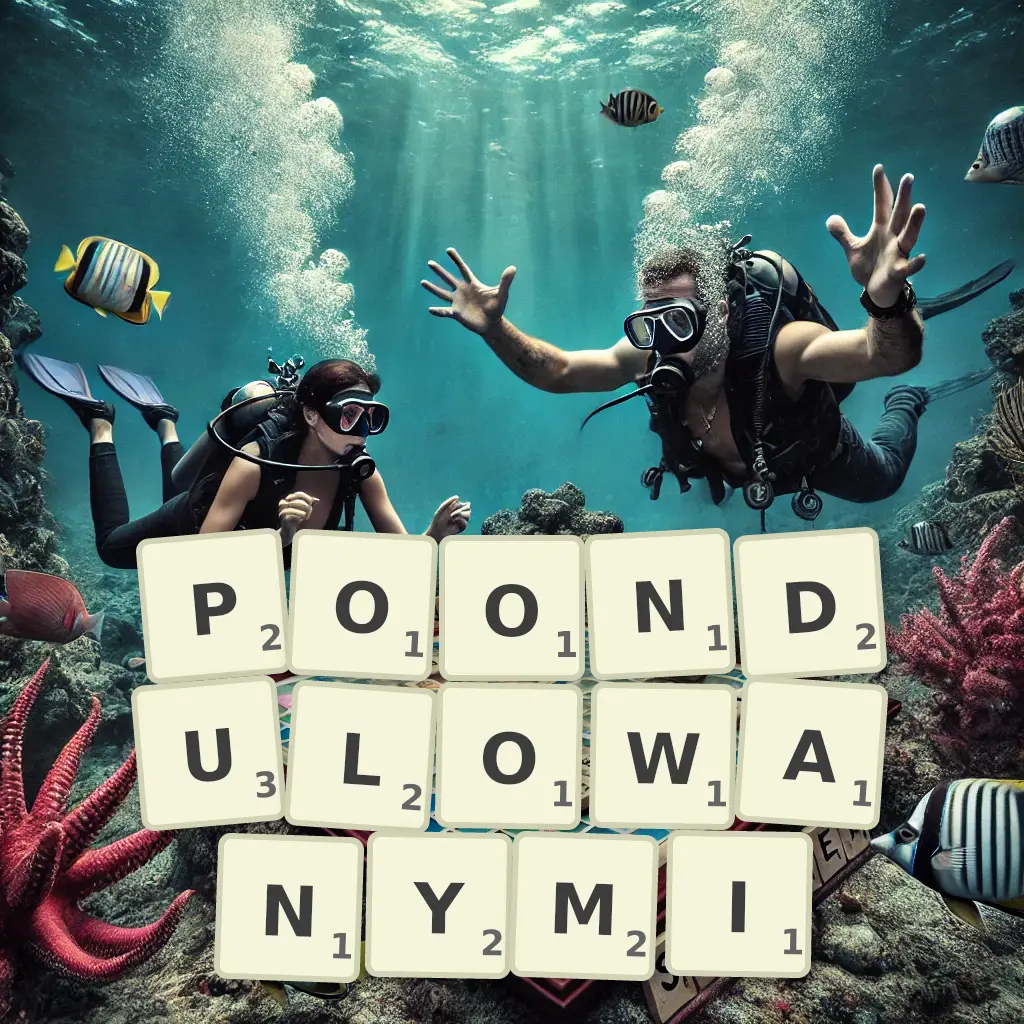 Lista słów z liter POONDULOWANYMI Słowa z liter POONDULOWANYMI