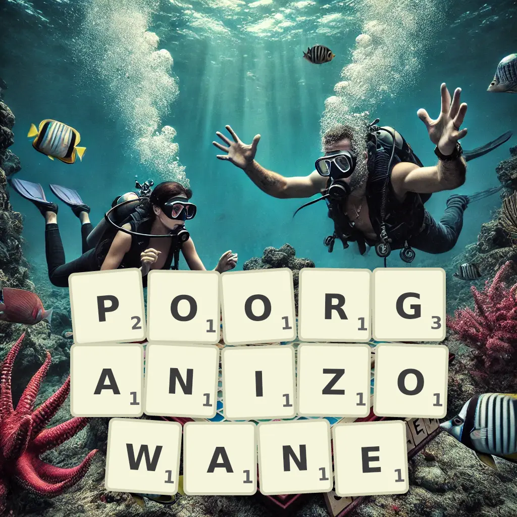 Słowa z liter POORGANIZOWANE