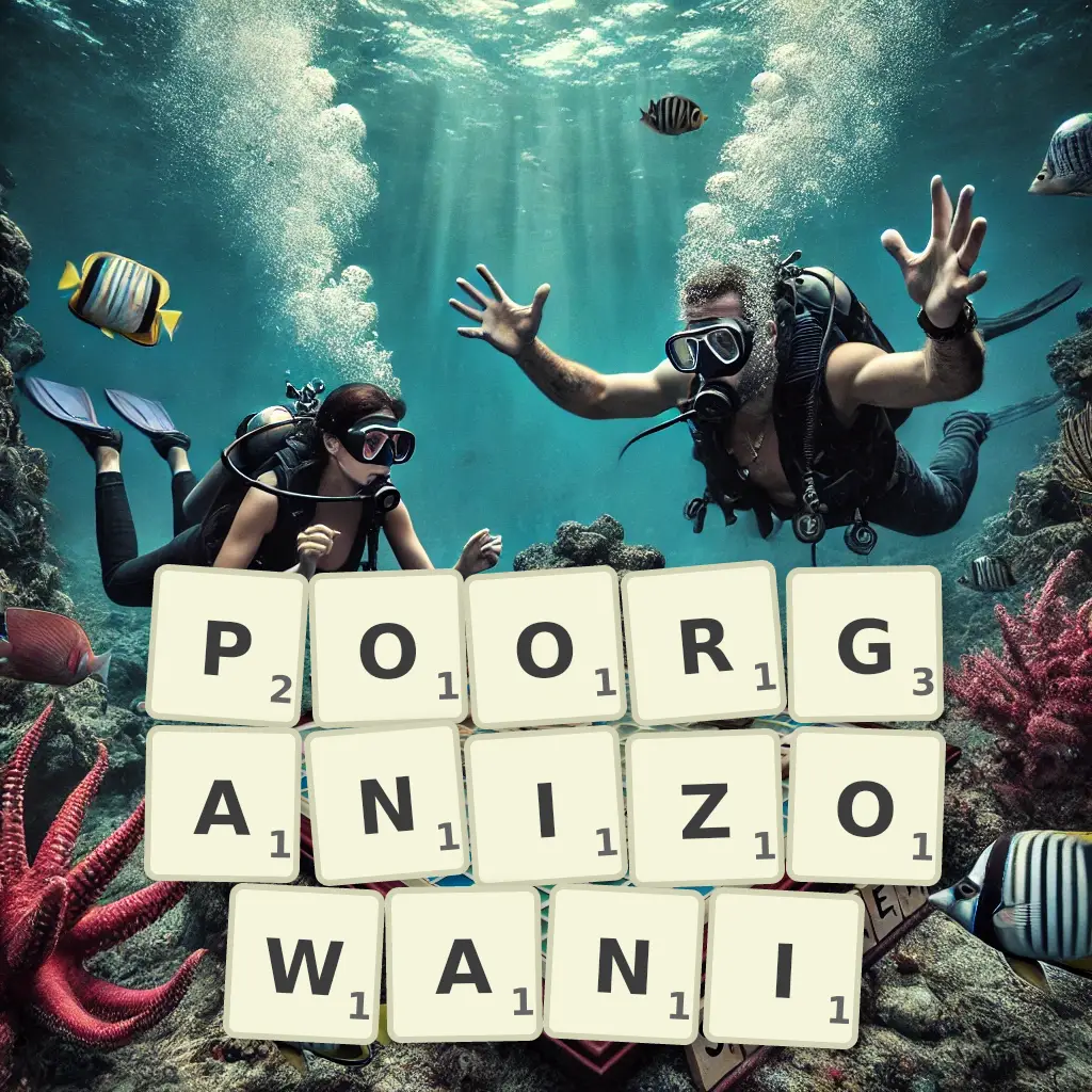 Słowa z liter POORGANIZOWANI