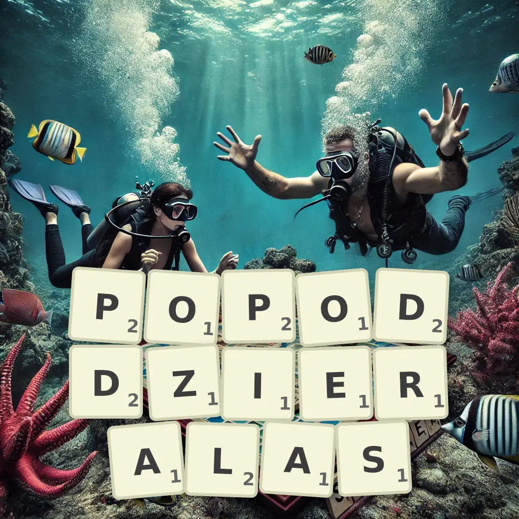Słowa z liter POPODDZIERAŁAŚ