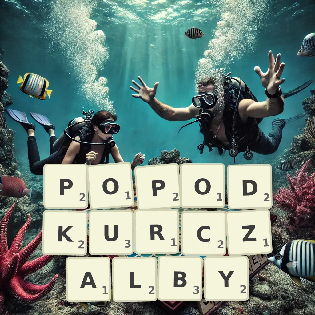 Słowa z liter POPODKURCZAŁBY