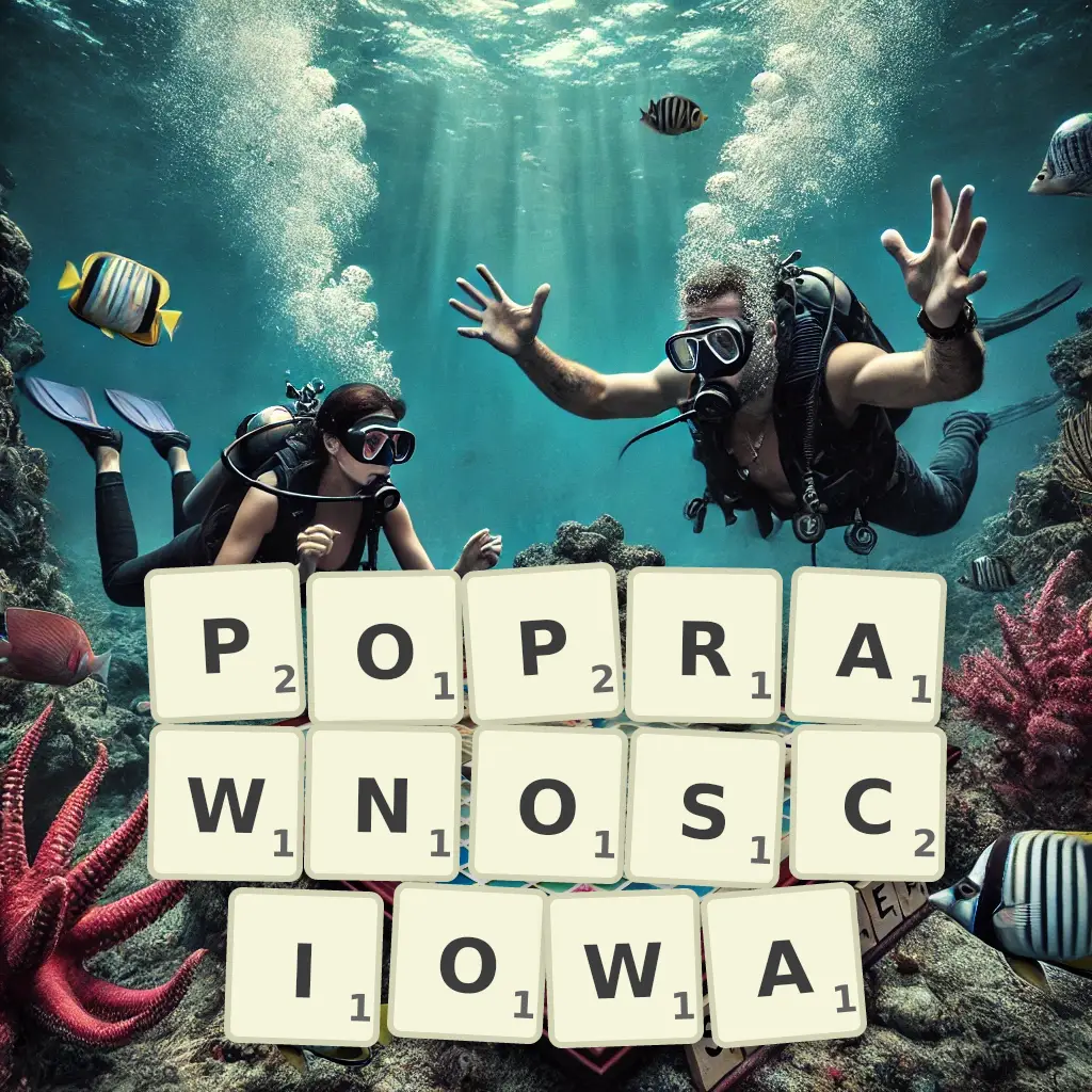 Słowa z liter POPRAWNOŚCIOWA