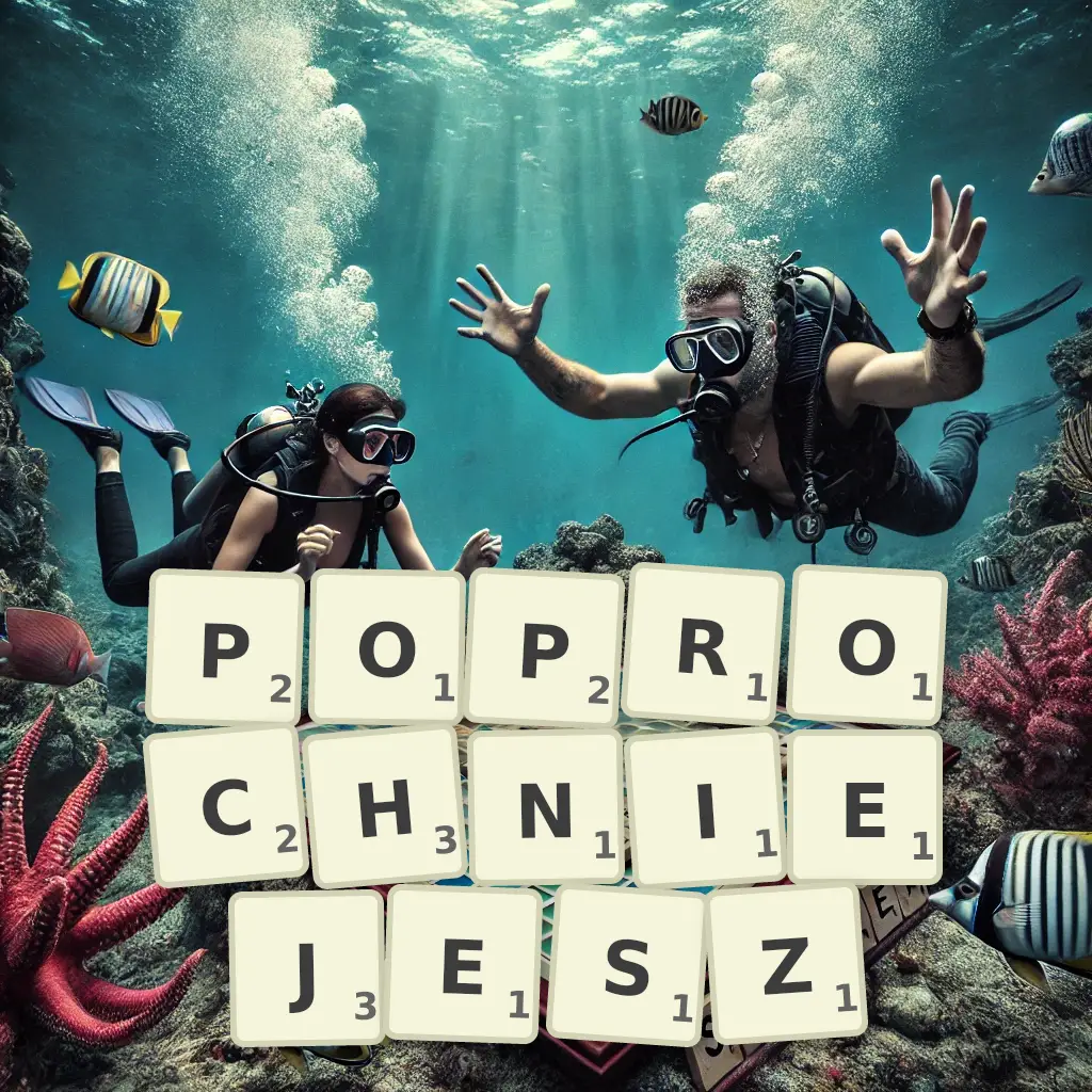 Słowa z liter POPRÓCHNIEJESZ