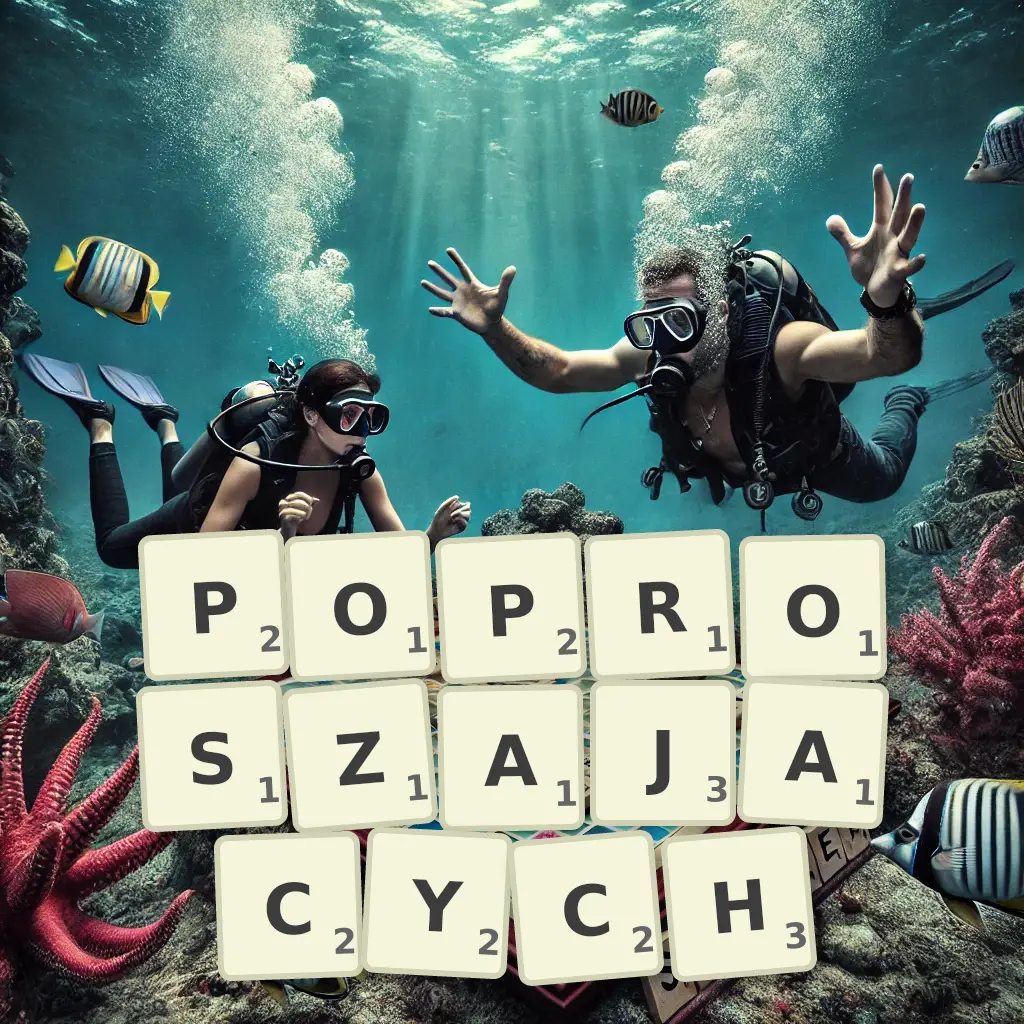 Lista słów z liter POPRÓSZAJĄCYCH Słowa z liter POPRÓSZAJĄCYCH