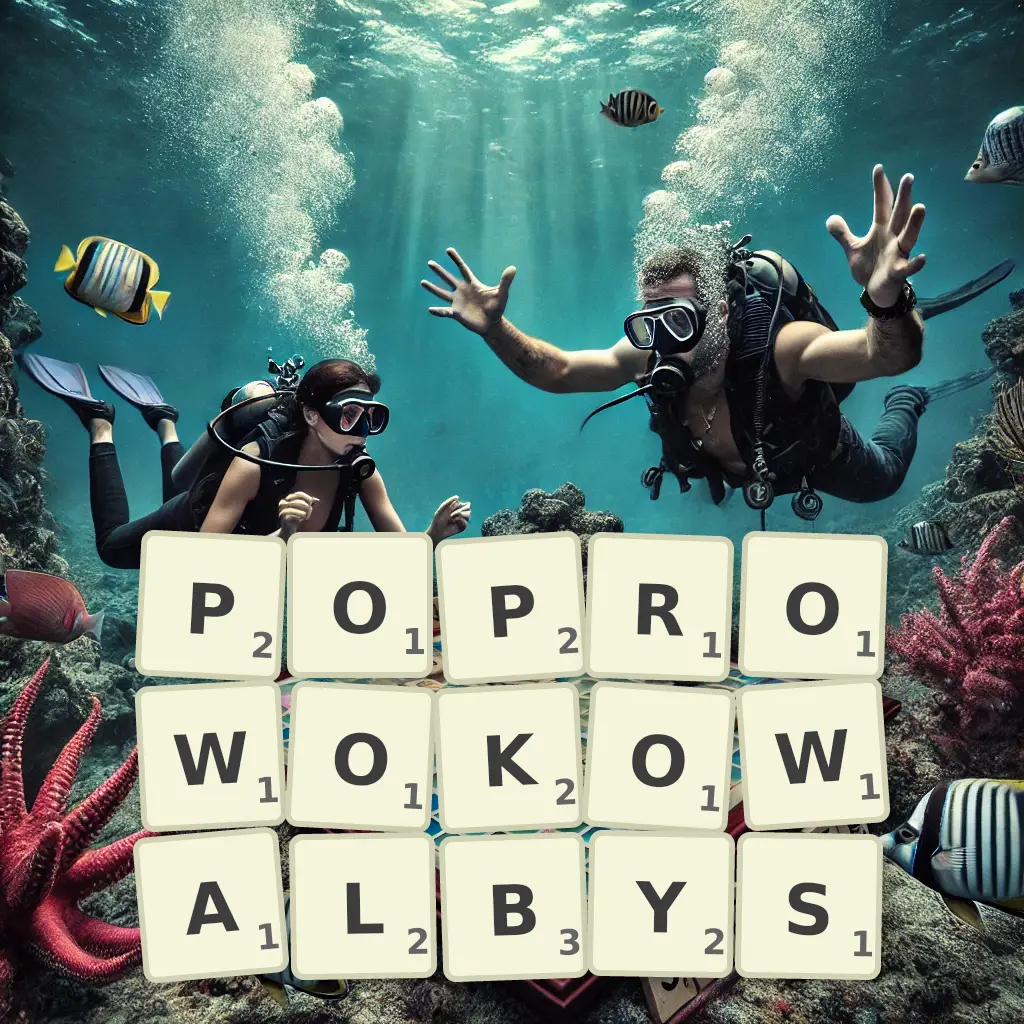 Słowa z liter POPROWOKOWAŁBYŚ