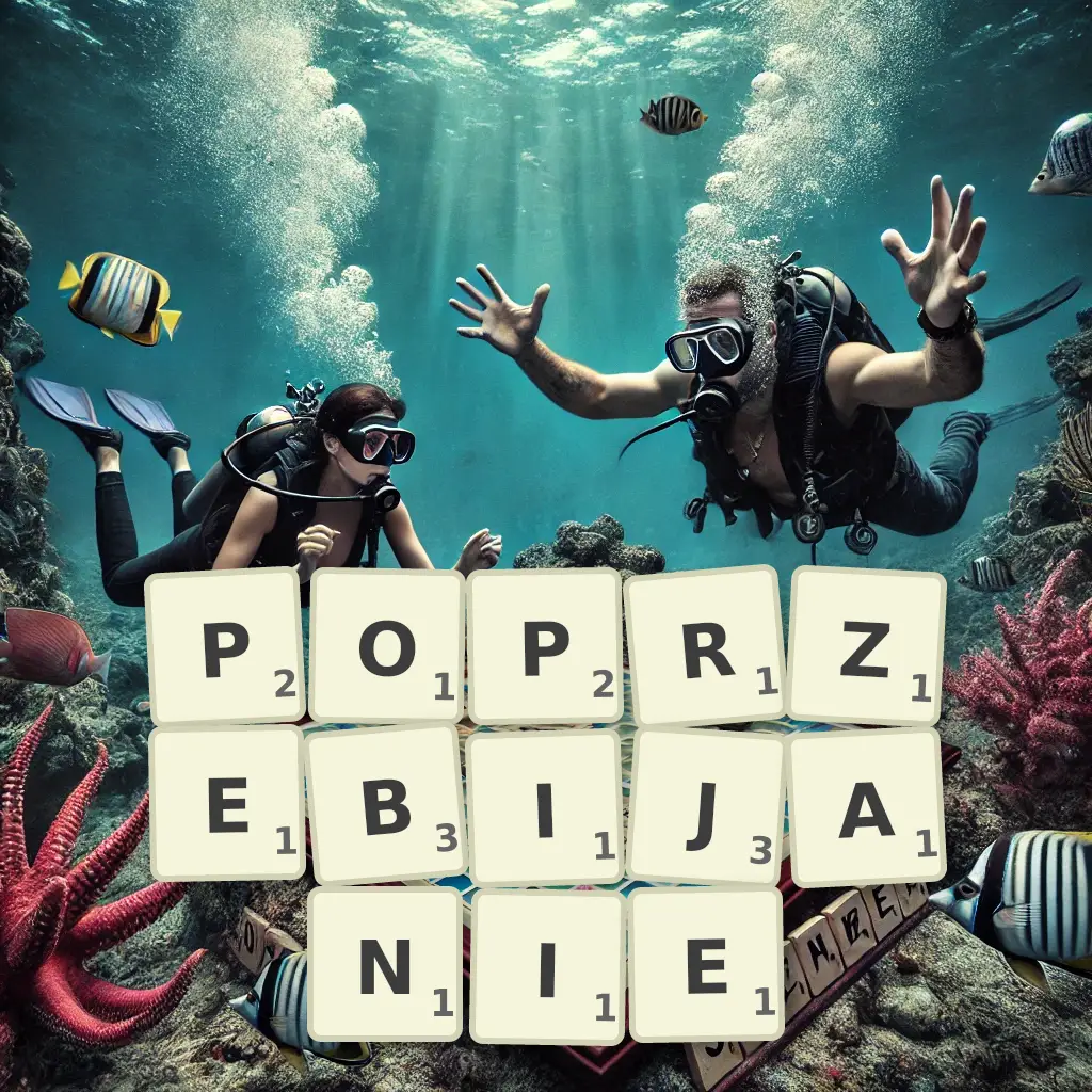 Słowa z liter POPRZEBIJANIE