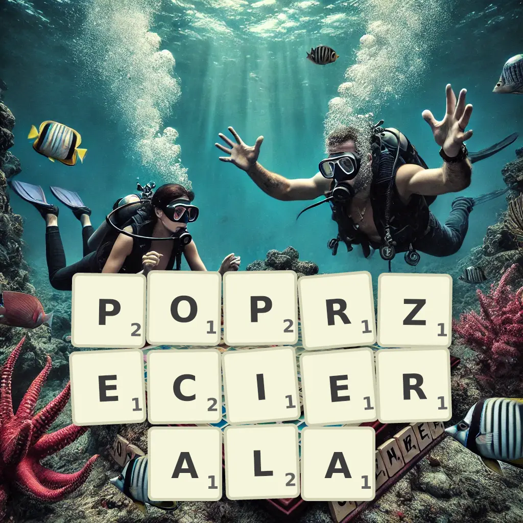 Słowa z liter POPRZECIERAŁA