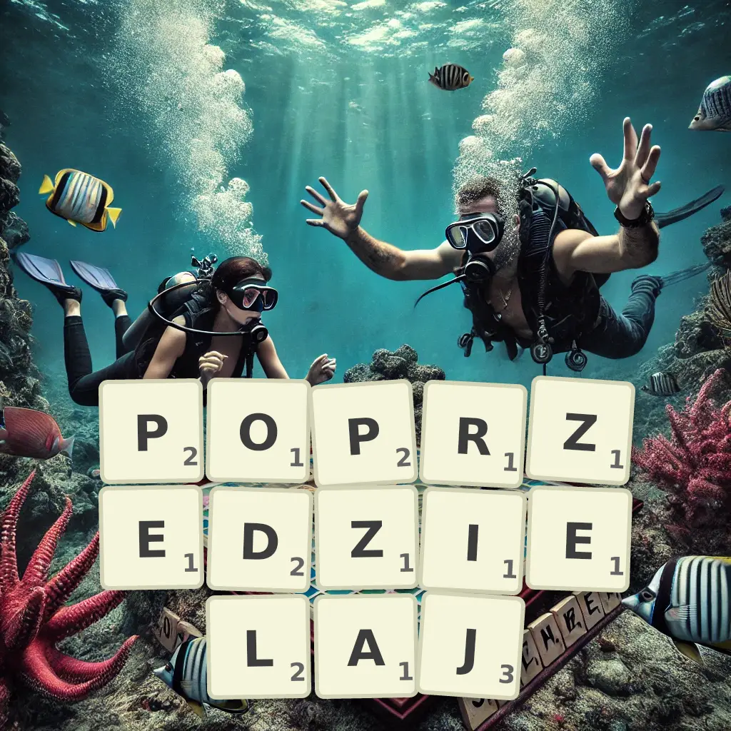 Słowa z liter POPRZEDZIELAJ