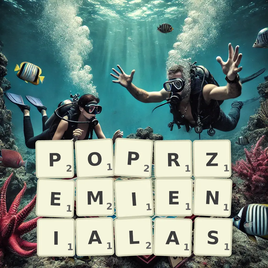 Słowa z liter POPRZEMIENIAŁAŚ