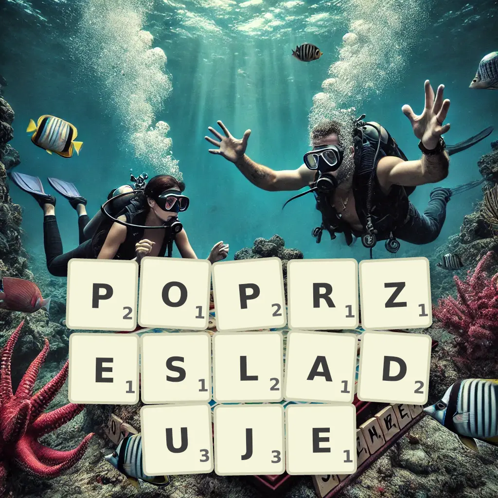 Słowa z liter POPRZEŚLADUJĘ