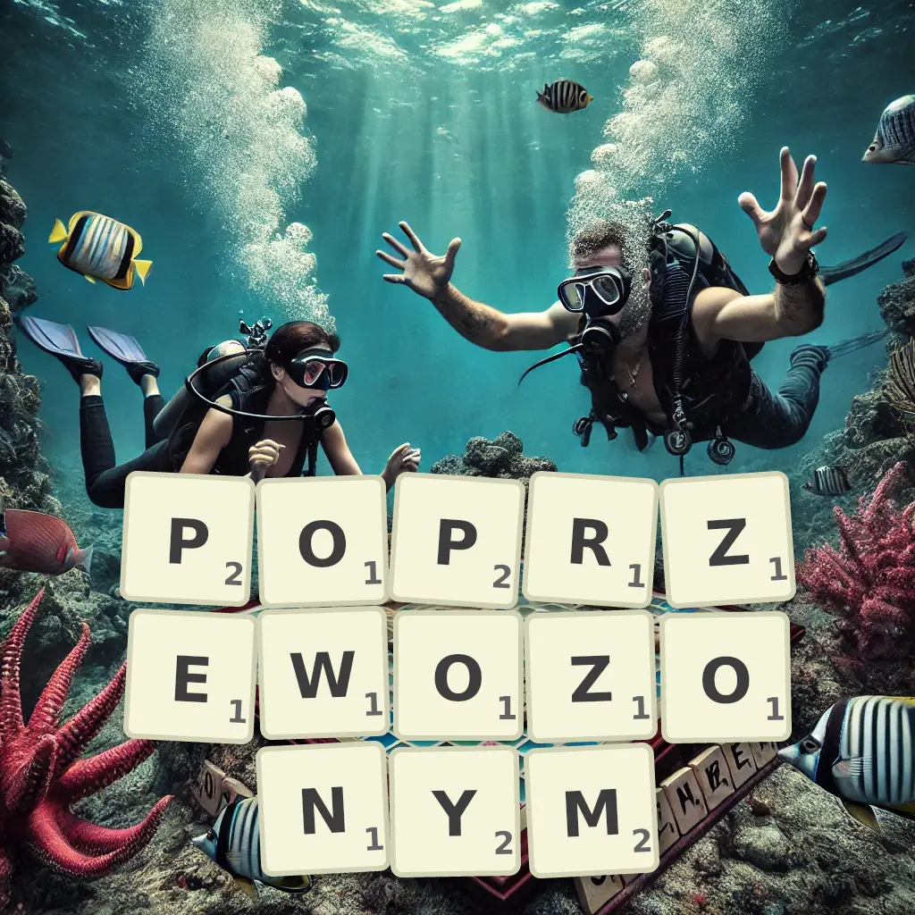 Słowa z liter POPRZEWOŻONYM