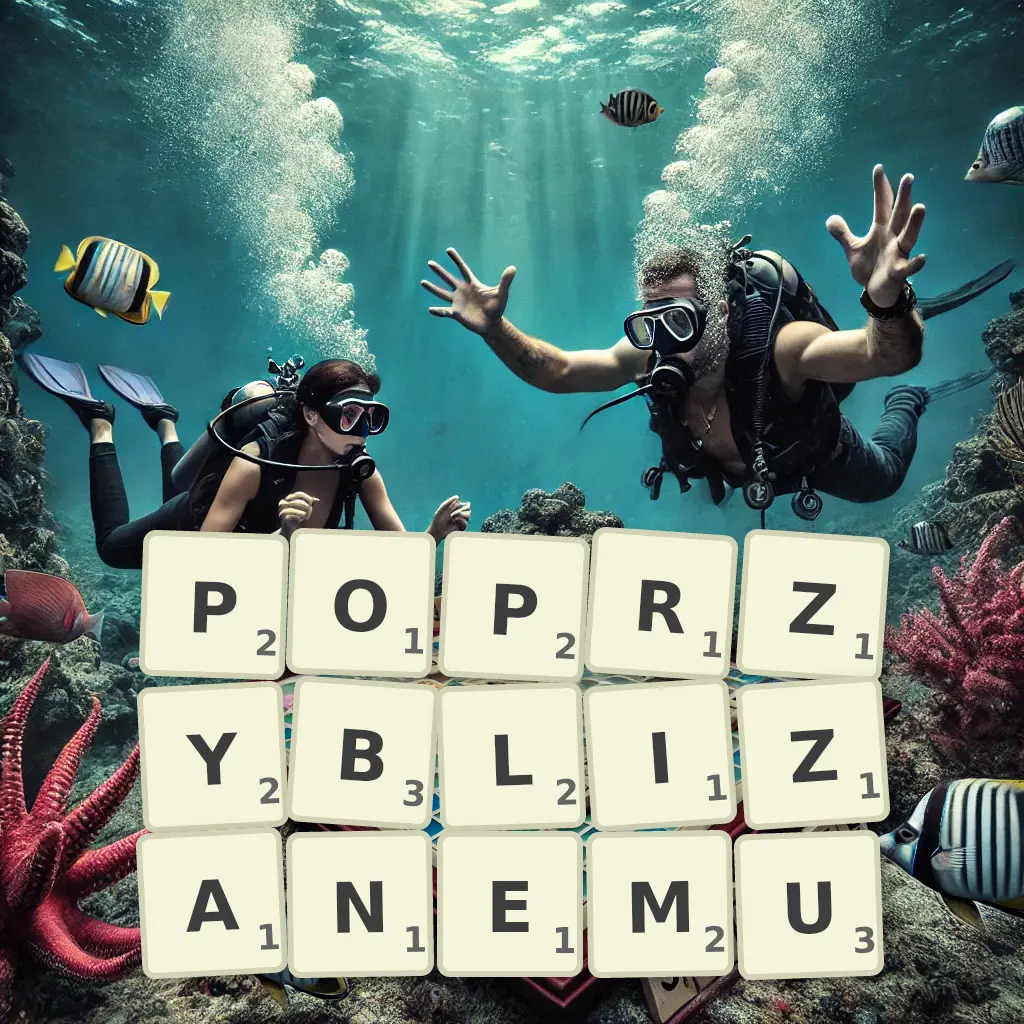 Słowa z liter POPRZYBLIŻANEMU