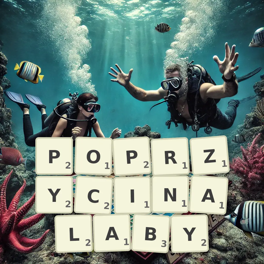 Słowa z liter POPRZYCINAŁABY