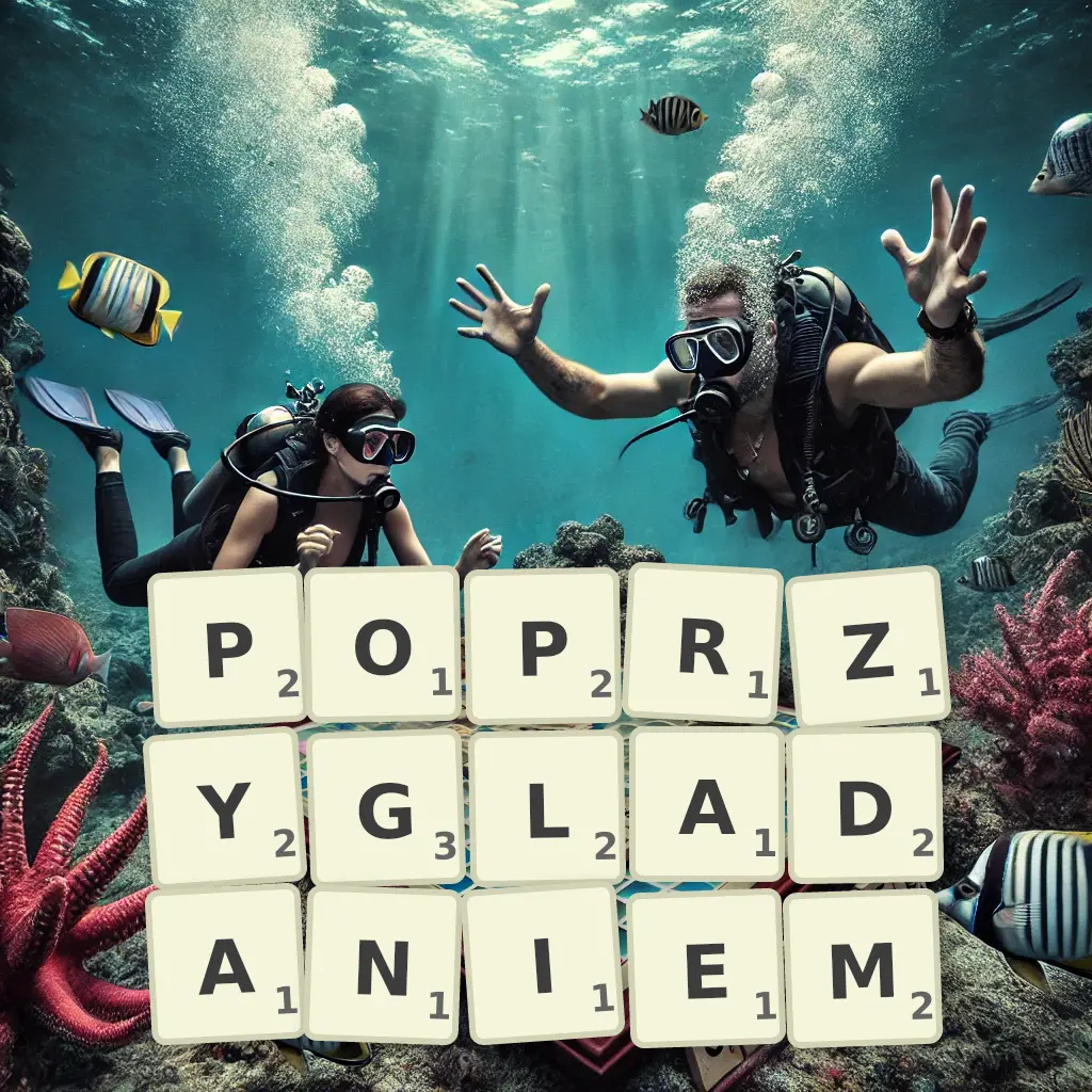 Słowa z liter POPRZYGLĄDANIEM